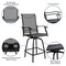 Flash Furniture 2PK Outdoor Stool - 30 inch Patio Bar Stool, Gray 2-ET-SWVLPTO-30-GR-GG - alternate 7